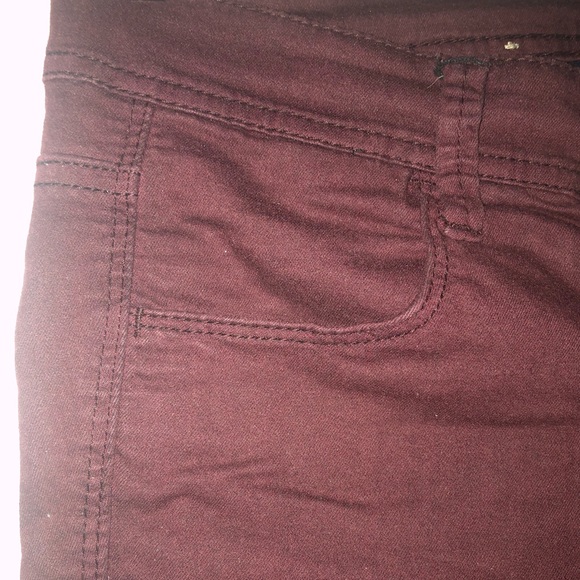 Benetton Maroon jeggings - Picture 3 of 4
